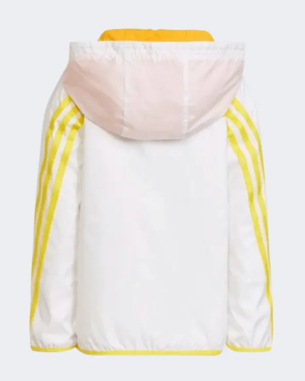 Adidas X Disney Mickey Mouse Windbreaker Kids-Unisex Training Jacket White/Yellow Hk6651