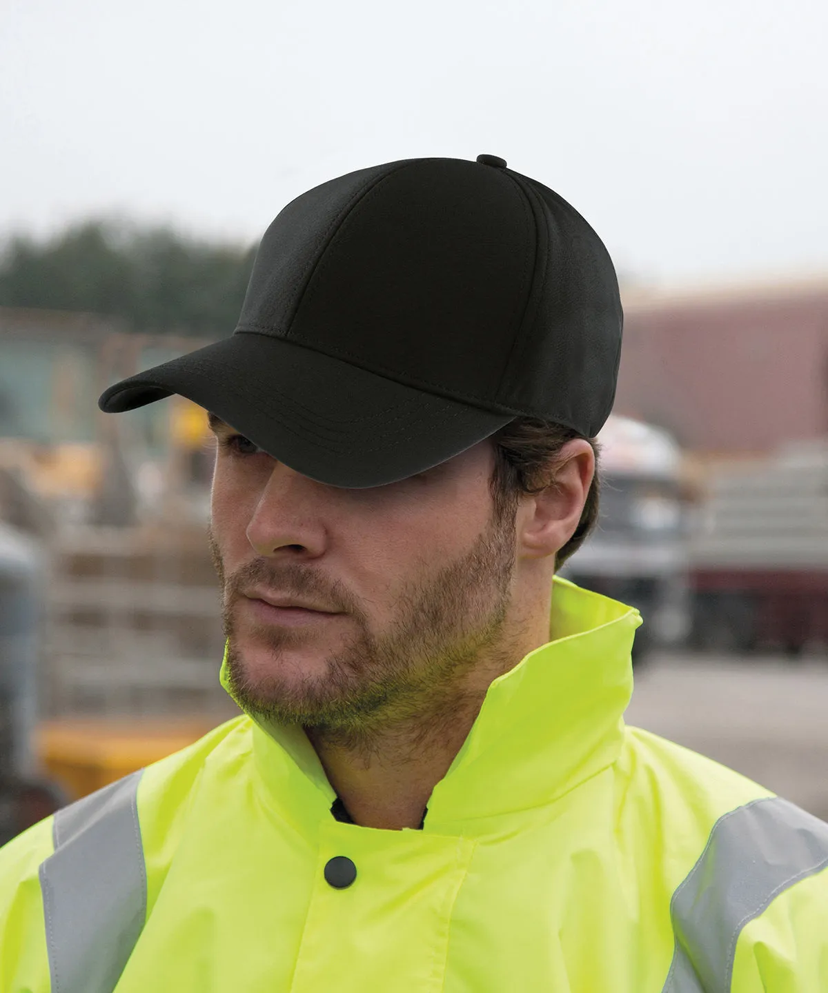 Black - Tech performance softshell cap