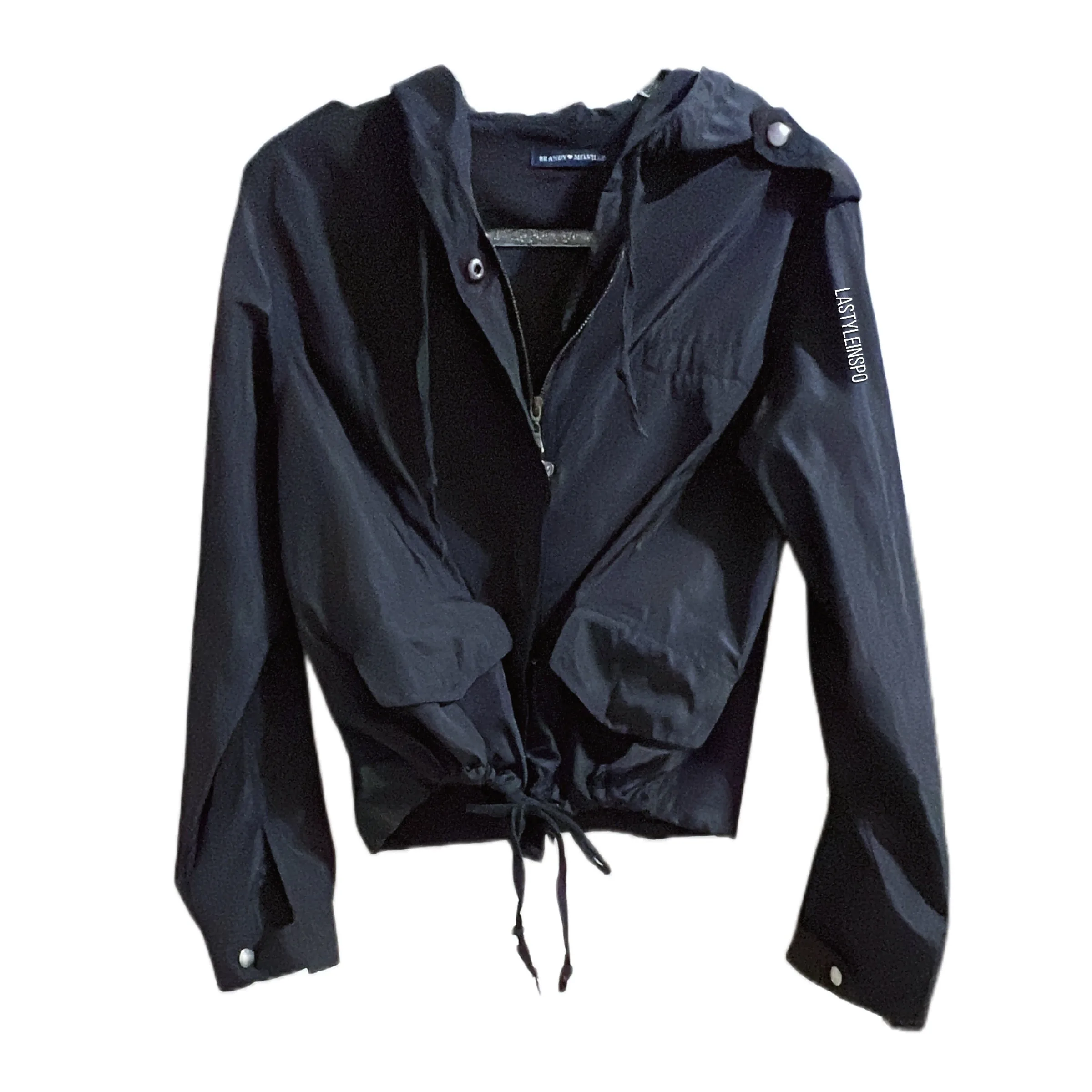 Brandy Melville Windbreaker Hoodie Waterproof Black One Size
