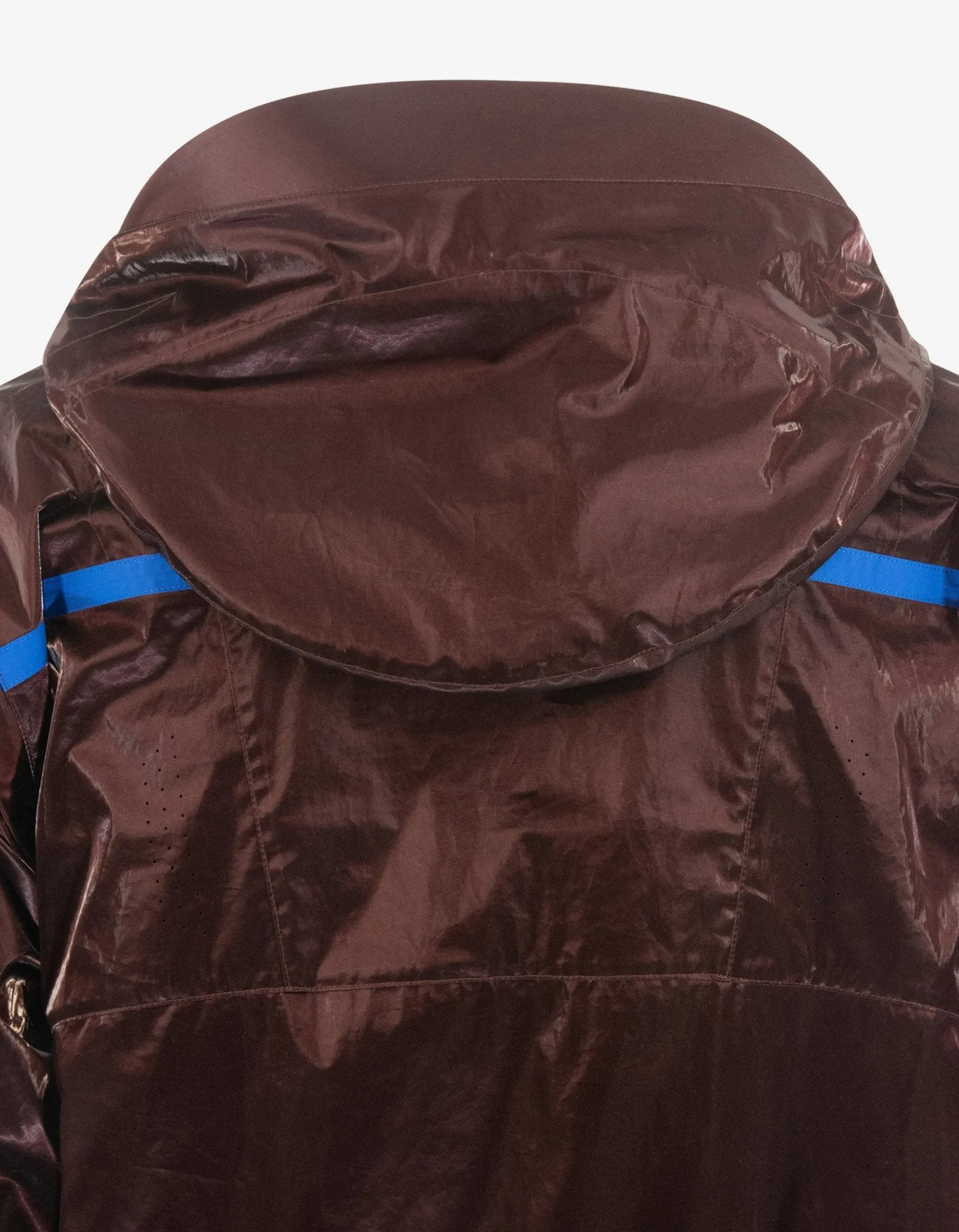 Burgundy Wax Cotton Windbreaker -