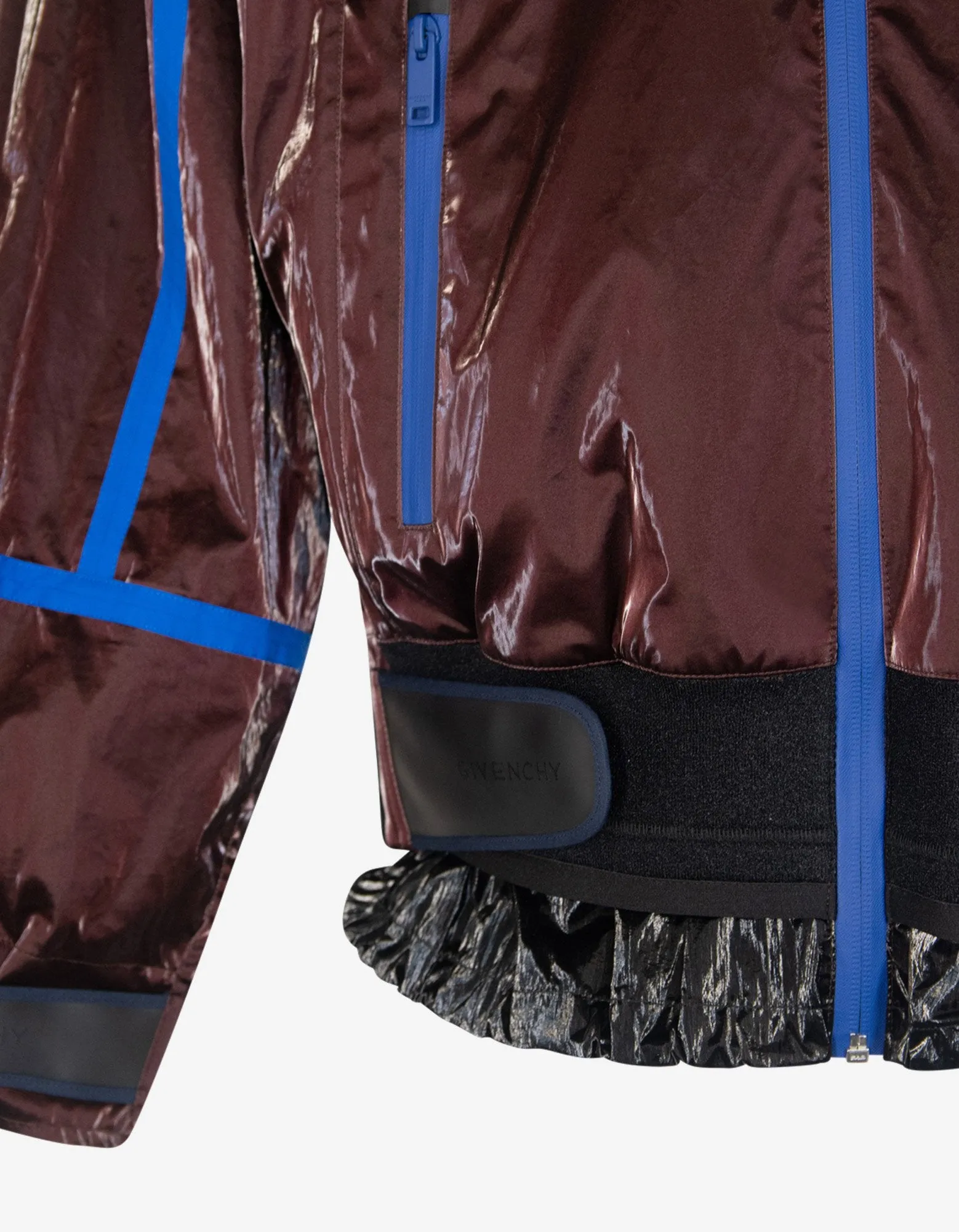 Burgundy Wax Cotton Windbreaker -