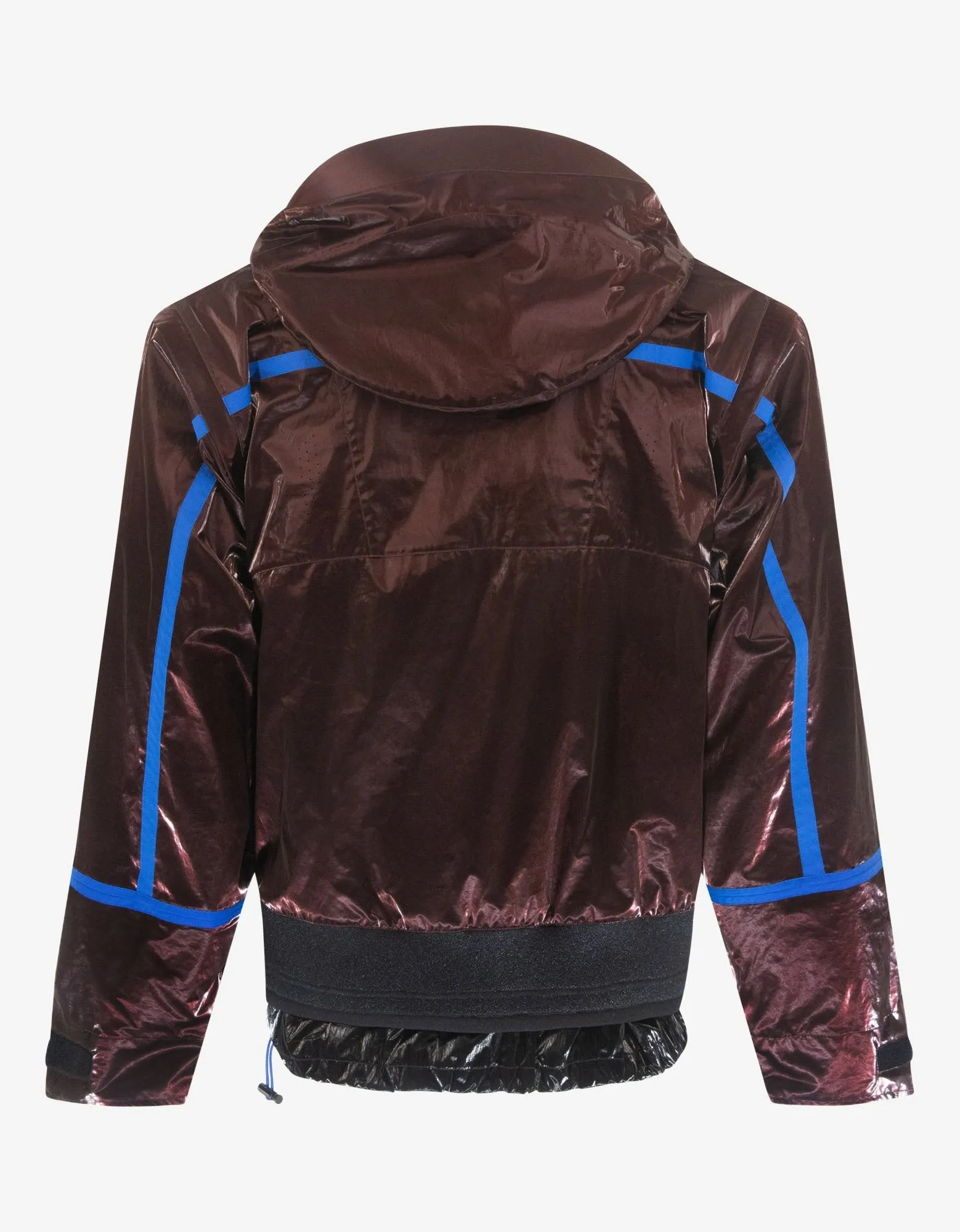 Burgundy Wax Cotton Windbreaker -