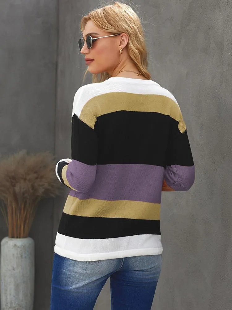 Drawstring Sweater - Purple