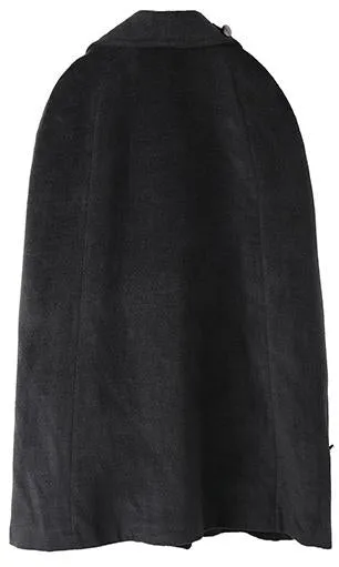Embellished Wool-Blend Cape-Coat