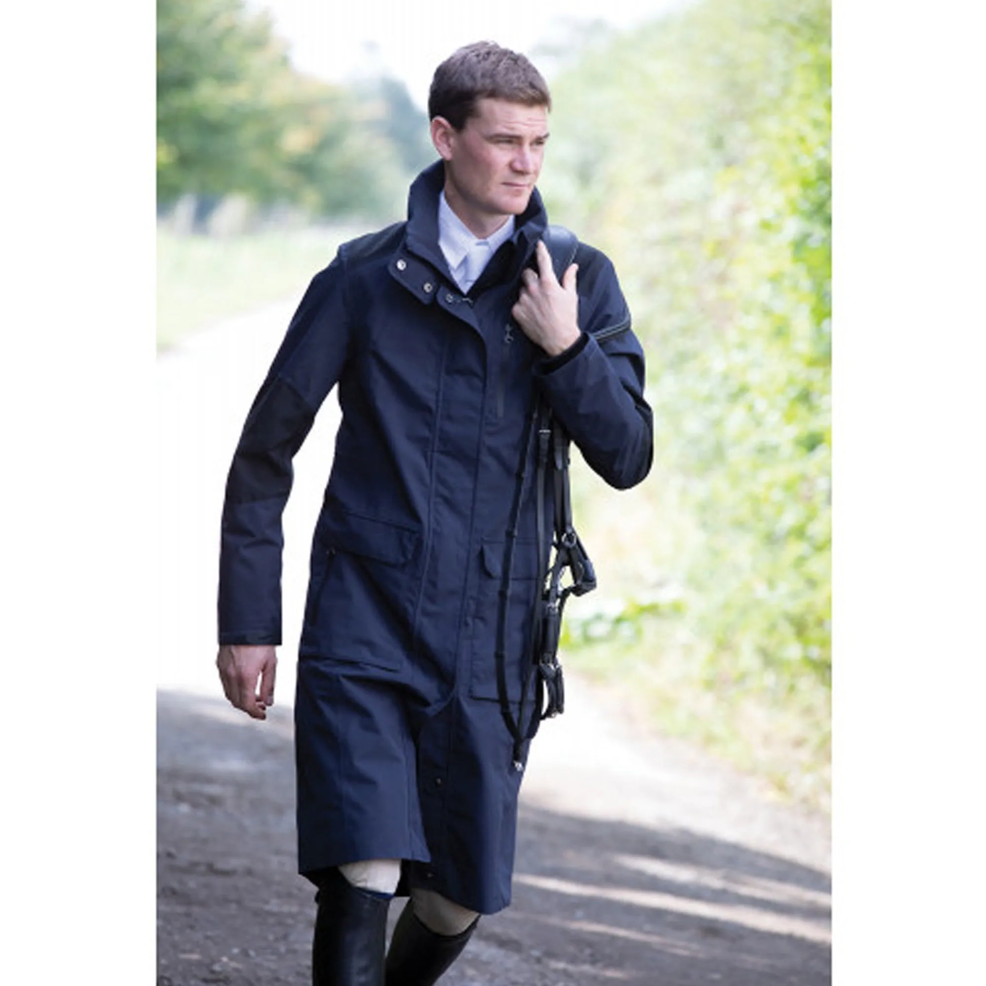 Equetech Mens Adventurer Long Waterproof Coat