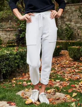 Frank & Eileen - Patch Pocket Jogger in White