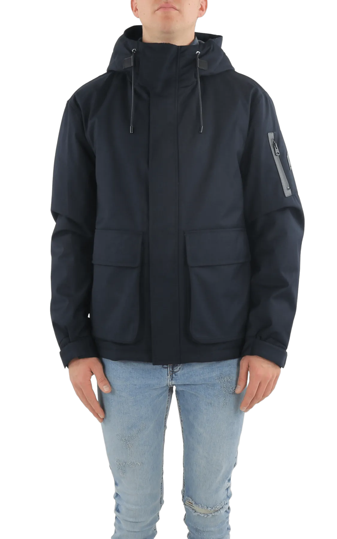 Heren Mens Hooded Light Down Jacket