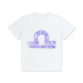 Libra Crew Neck Cotton T-Shirt