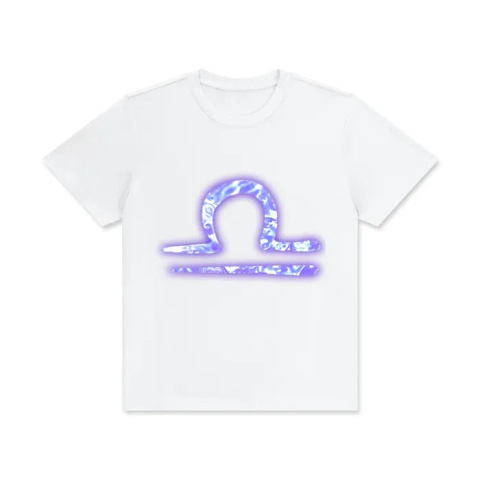 Libra Crew Neck Cotton T-Shirt
