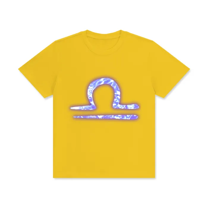 Libra Crew Neck Cotton T-Shirt