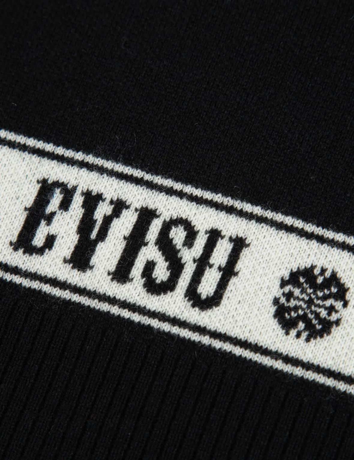 Logo and Kamon Jacquard Knitted Sweater