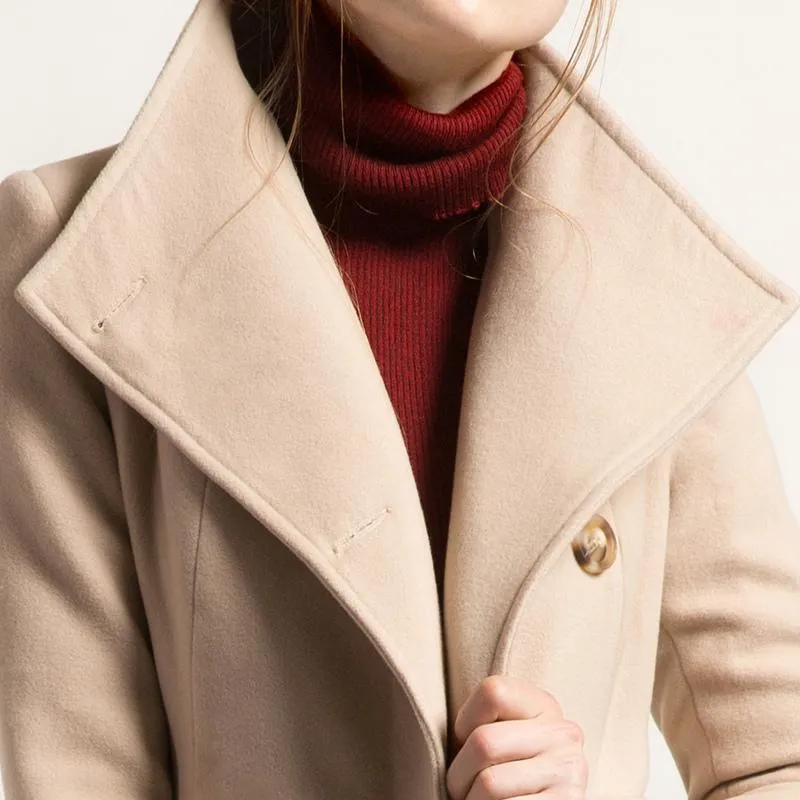 Long Wool Single-Breasted Coat
