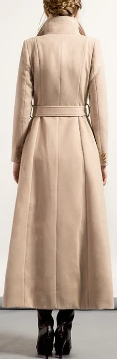 Long Wool Single-Breasted Coat