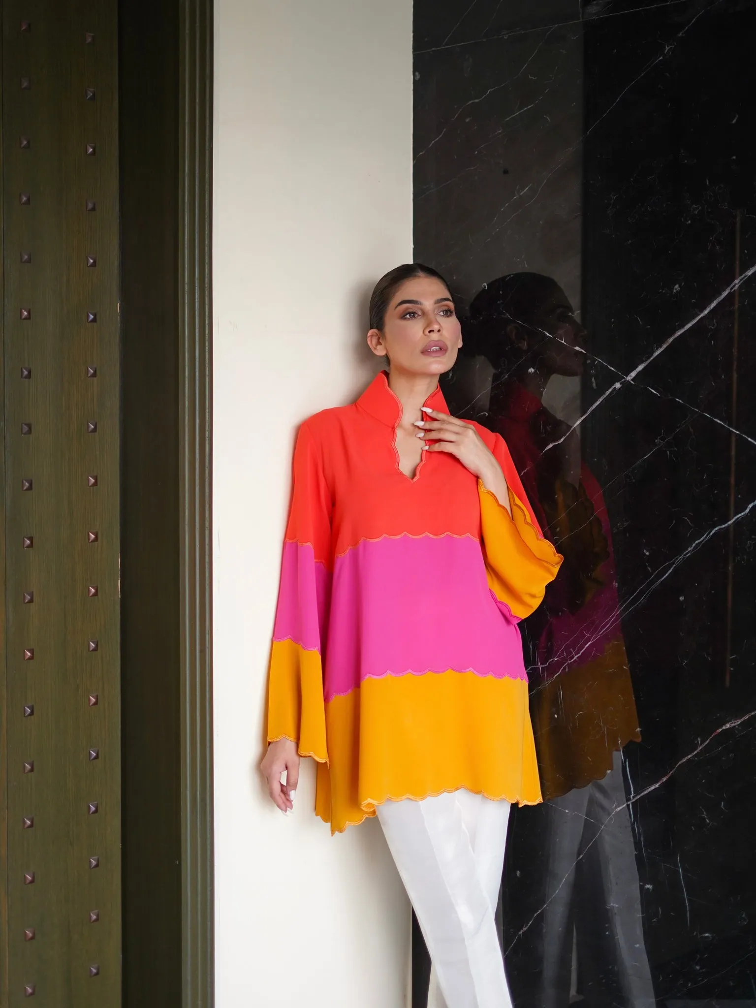 Orange Blake Tunic