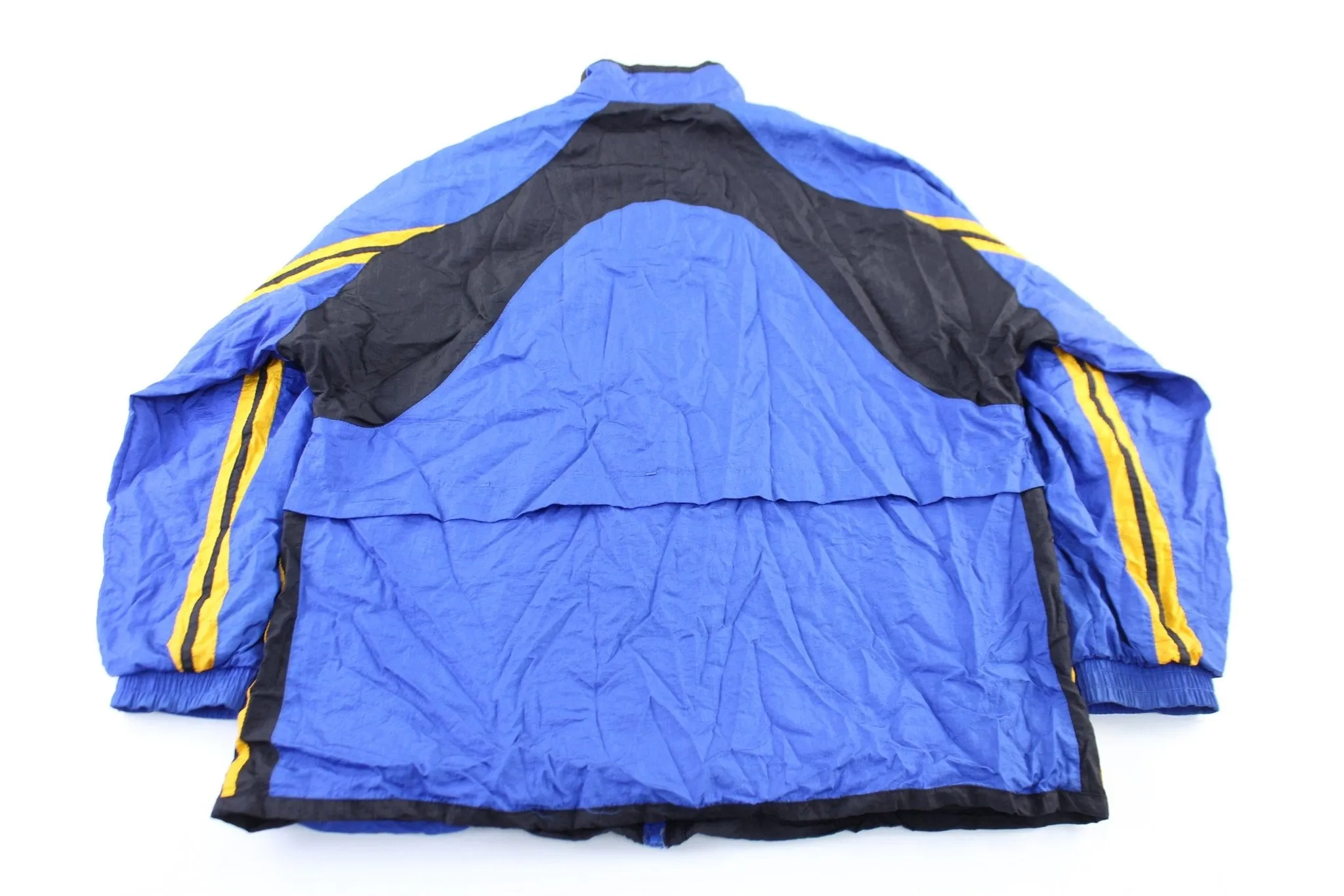 Reebok Embroidered Logo Black, Blue, & Gold Zip Up Jacket