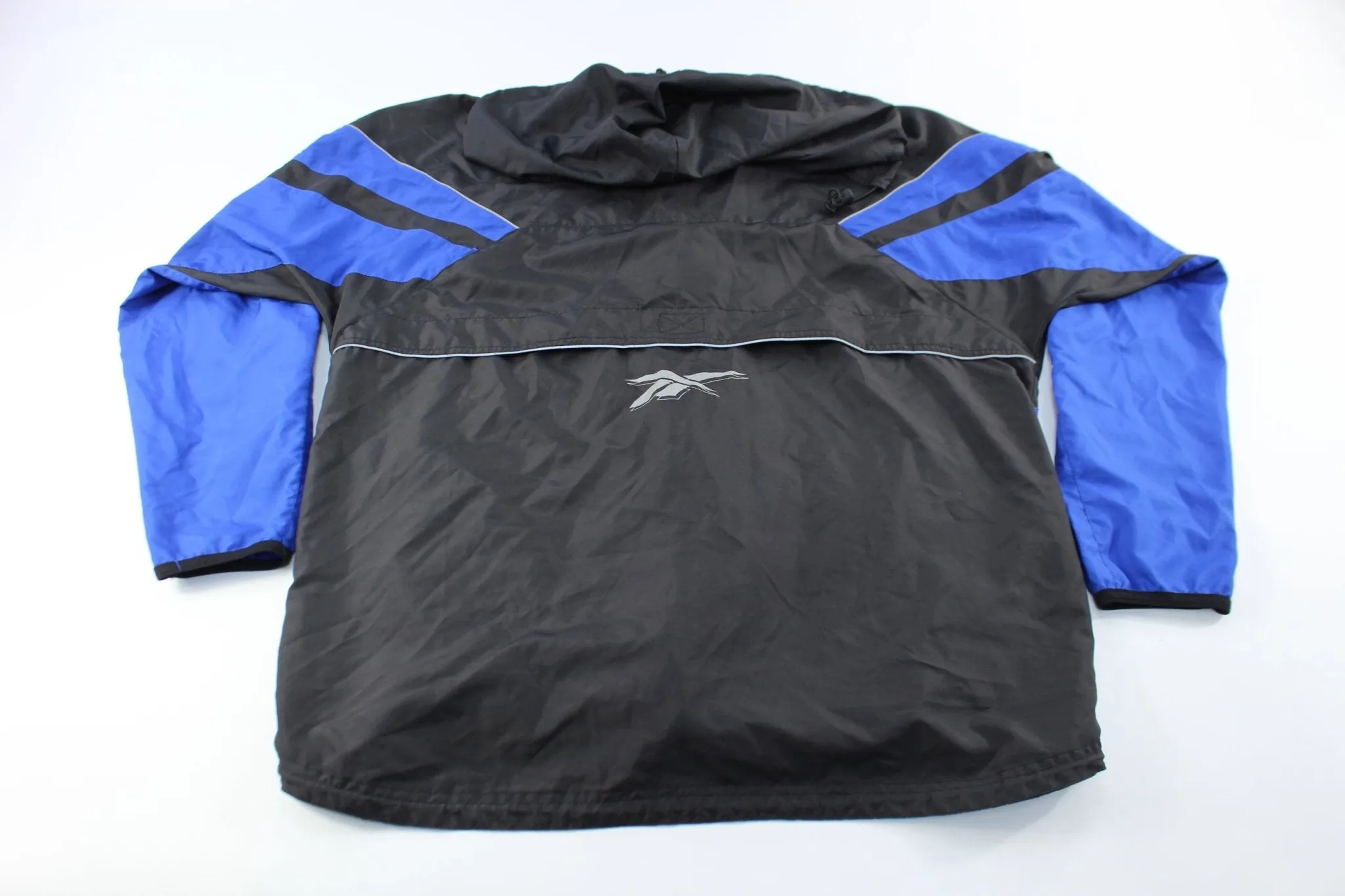 Reebok Logo Black & Blue Zip Up Jacket