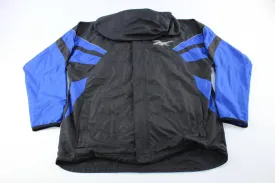 Reebok Logo Black & Blue Zip Up Jacket