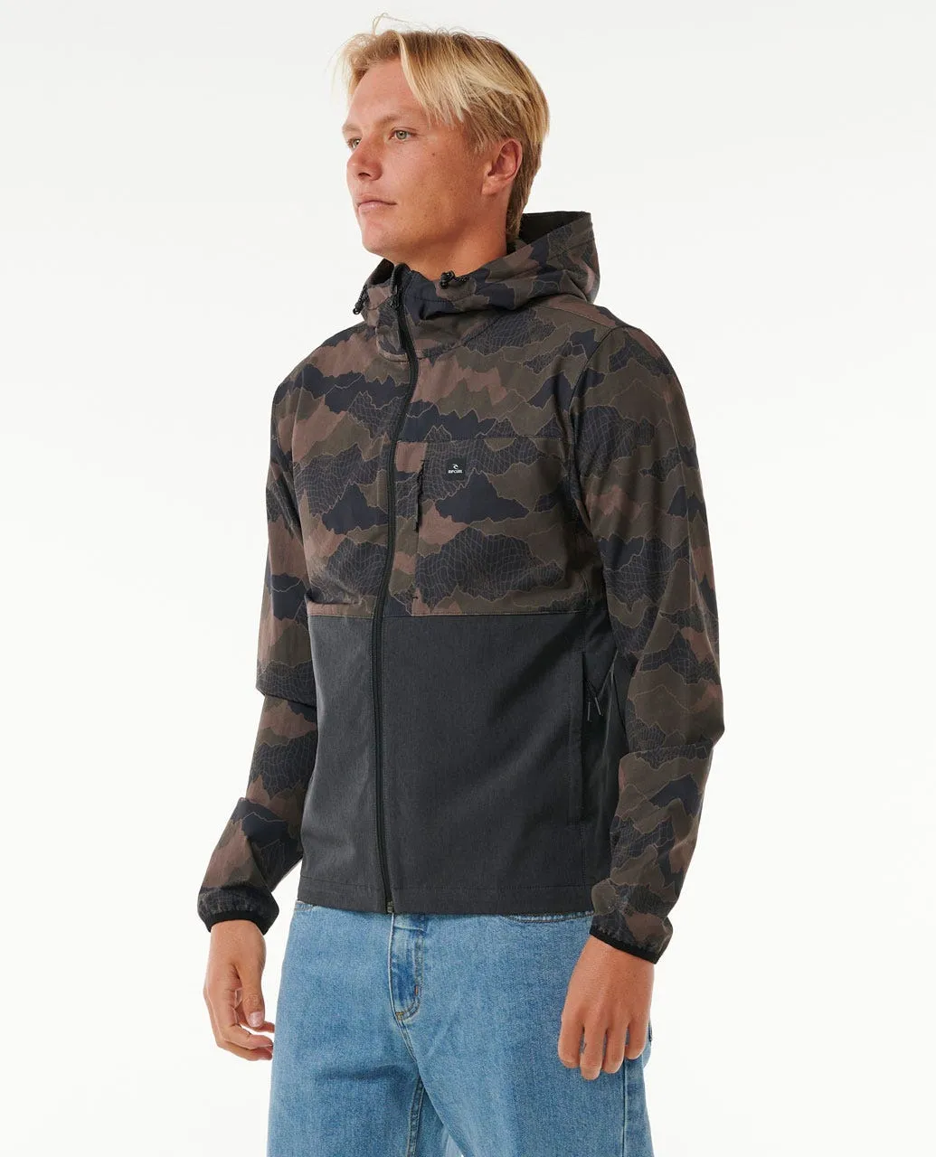 Rip Curl Anti Series Elite Jacket-Green Camo