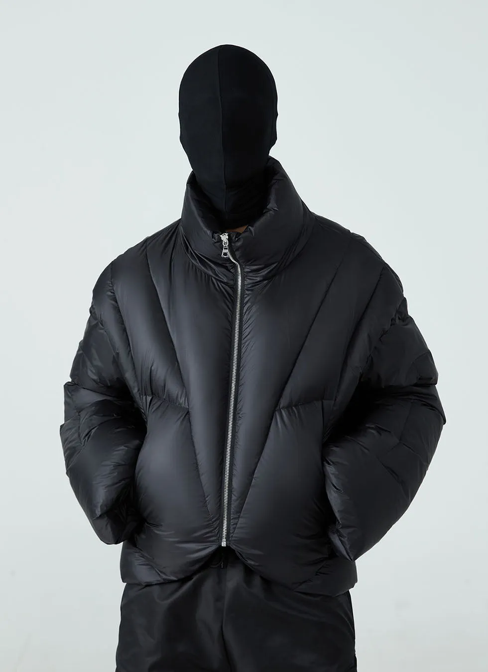Short Length White Duck Down Jacket