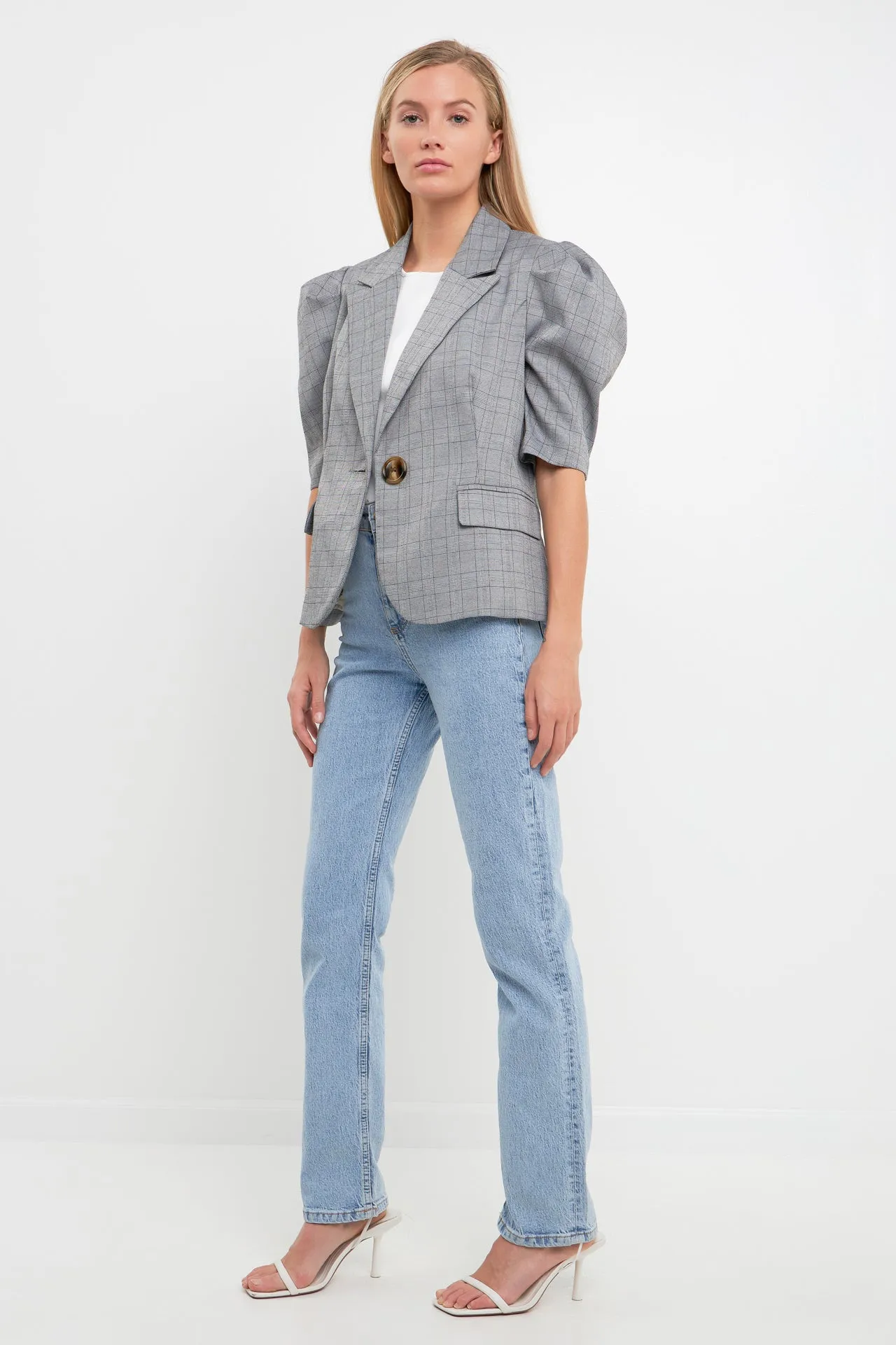 Short Puff Sleeve Jacket