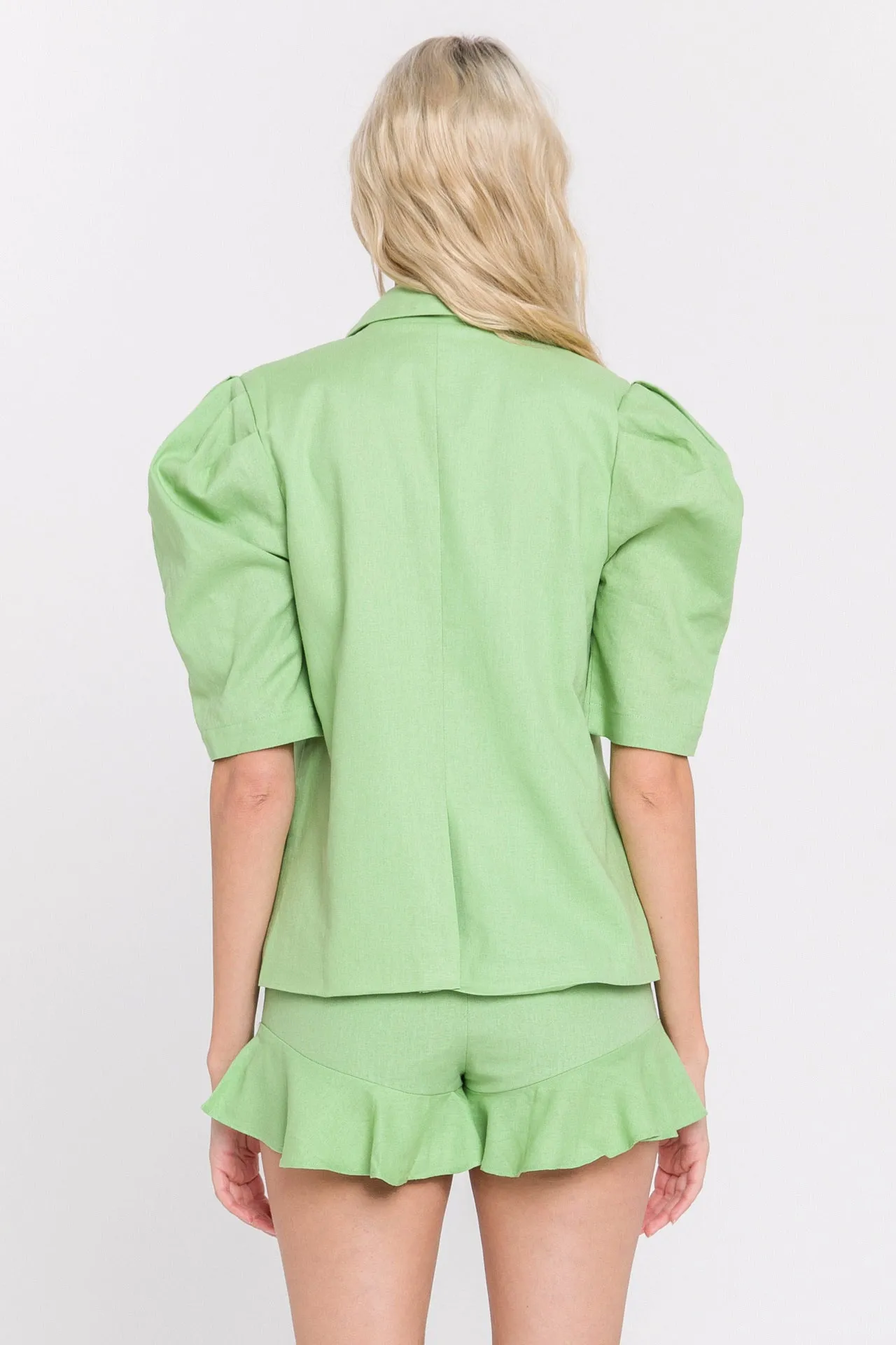 Short Puff Sleeve Jacket