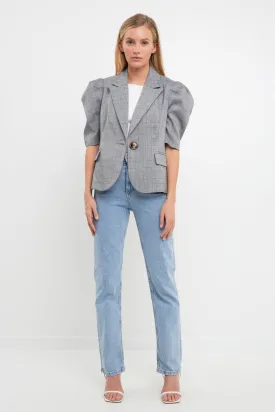 Short Puff Sleeve Jacket