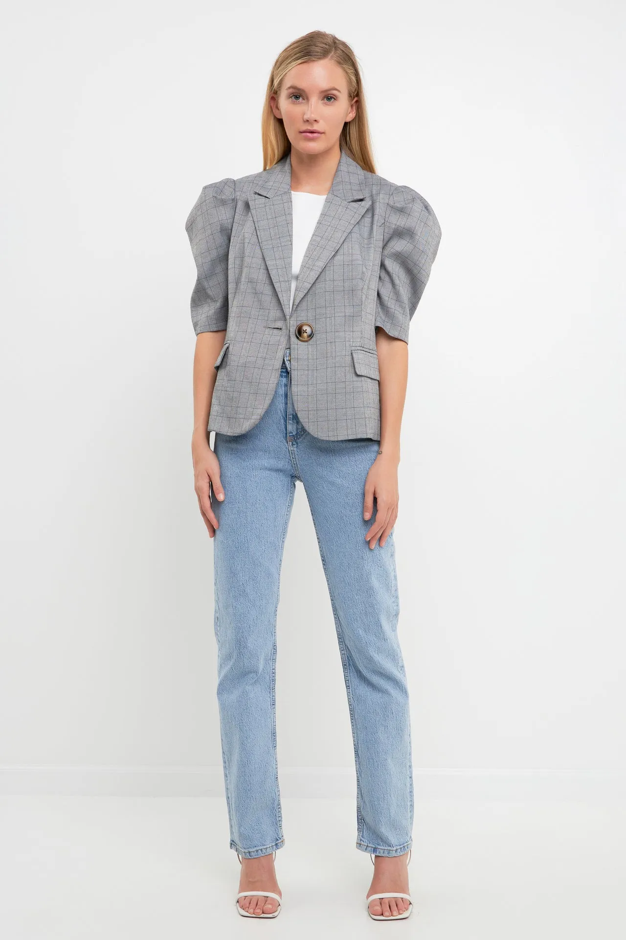 Short Puff Sleeve Jacket