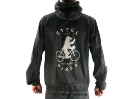 Steel Vintage Bikes Windbreaker Berlin Bear - Black