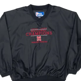 VINTAGE NCAA NEBRASKA HUSKERS 1995 PRO PLAYER PULLOVER WINDBREAKER JACKET XL