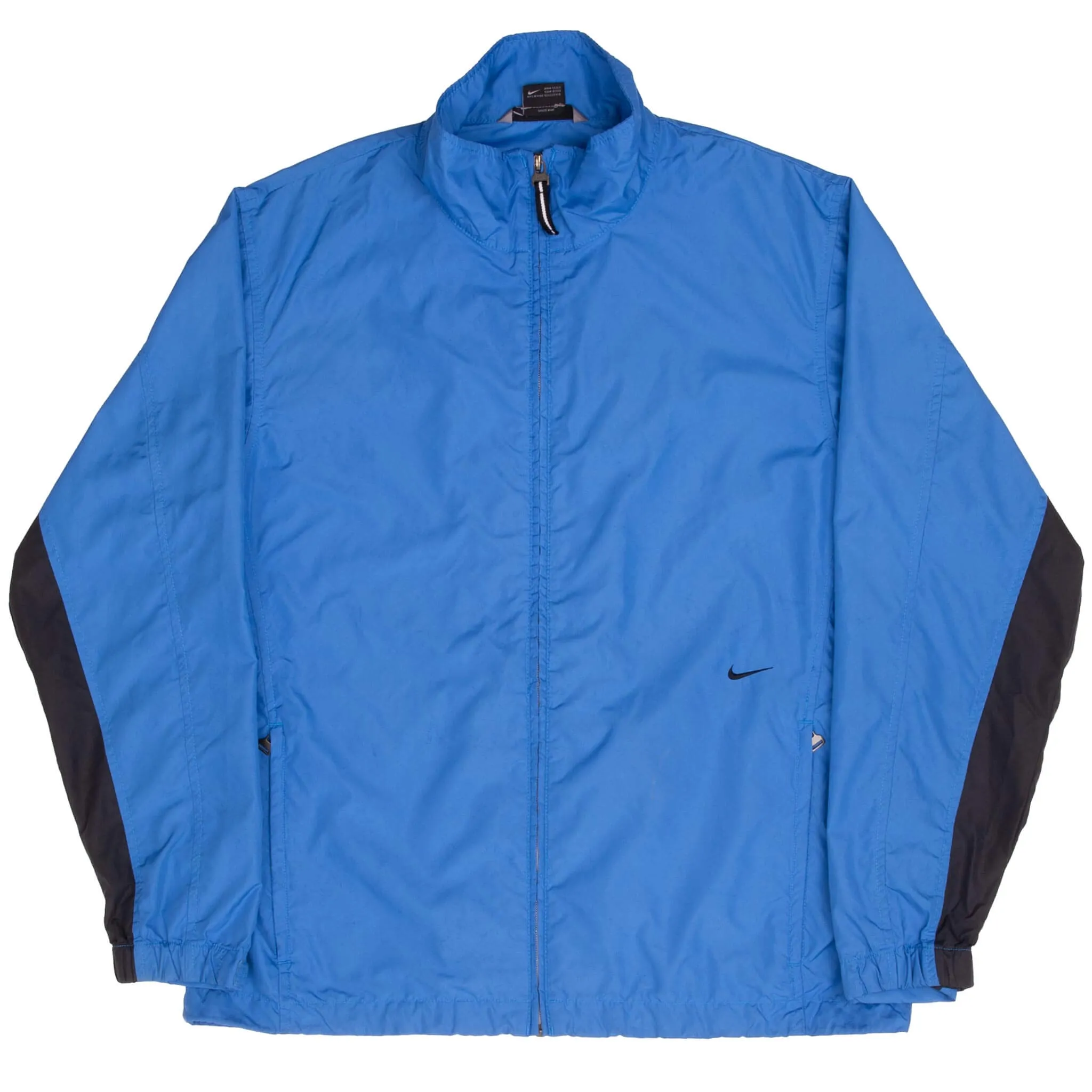 VINTAGE NIKE CLASSIC BLUE WINDBREAKER JACKET 2000S SIZE MEDIUM