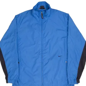 VINTAGE NIKE CLASSIC BLUE WINDBREAKER JACKET 2000S SIZE MEDIUM