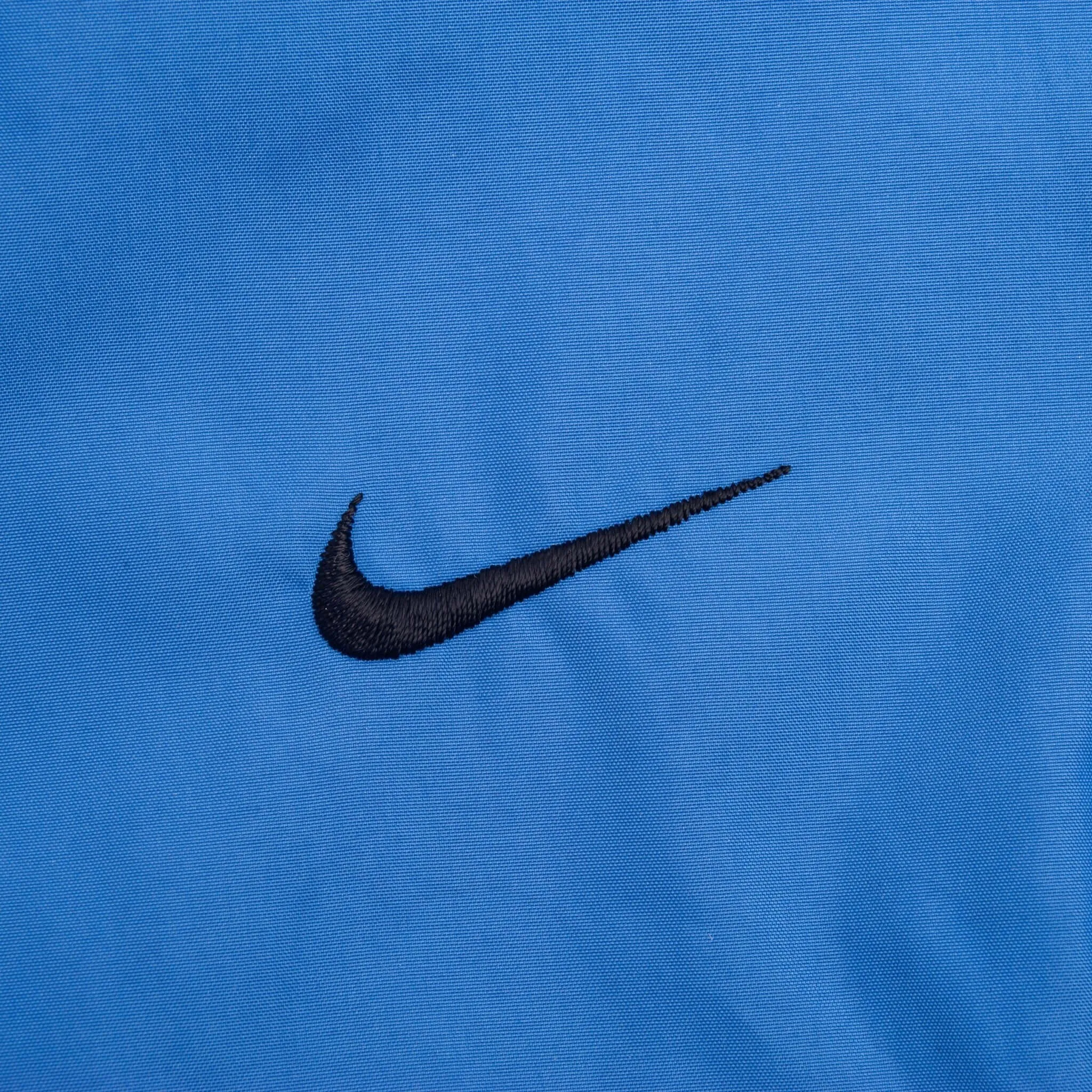 VINTAGE NIKE CLASSIC BLUE WINDBREAKER JACKET 2000S SIZE MEDIUM