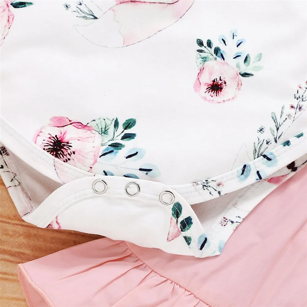 Winter Baby Romper Set For Newborns Clothes Girl Floral Bodysuit - BTGR8449