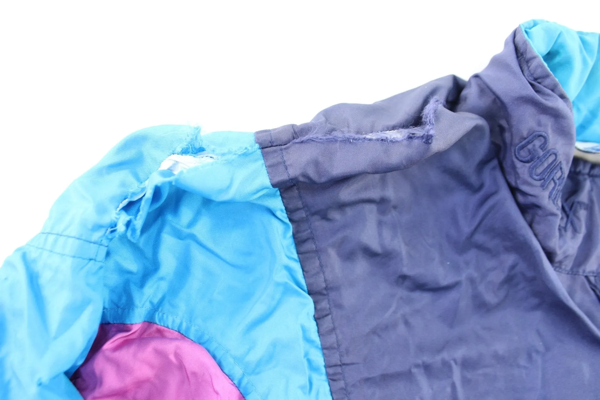Women's 90's Asics Embroidered Colorful Gore-Tex Zip Up Jacket