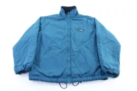 Women's L.L. Bean Embroidered Logo Teal Zip Up Jacket