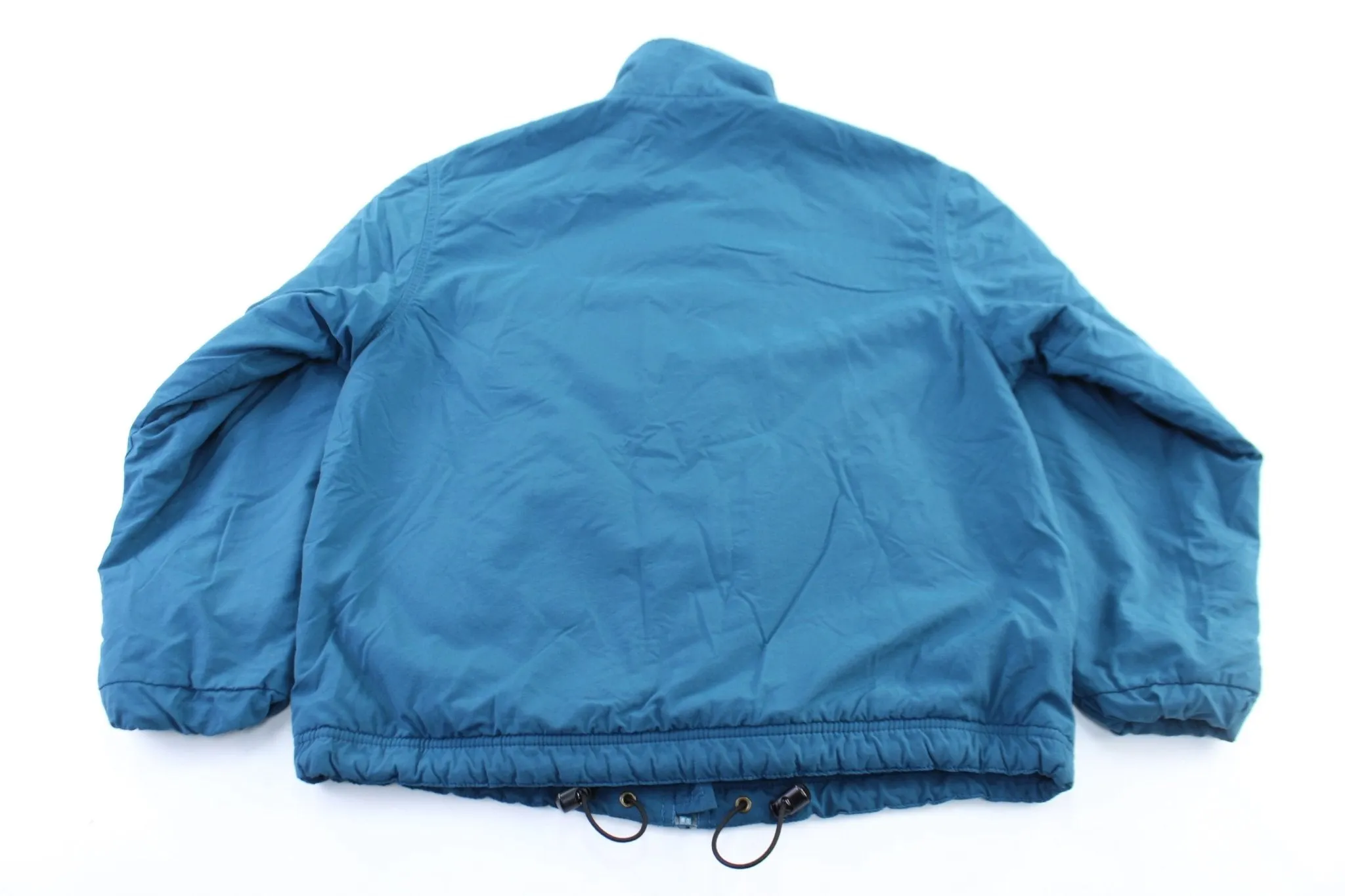 Women's L.L. Bean Embroidered Logo Teal Zip Up Jacket
